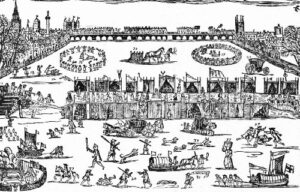 The Great Fair on the Frozen Thames 1683